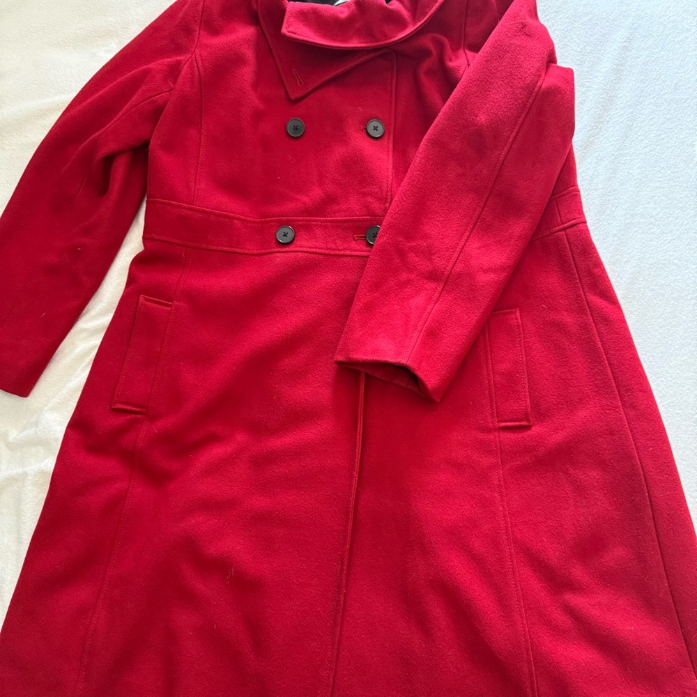 Old Navy Women’s Vibrant Red Pea Coat